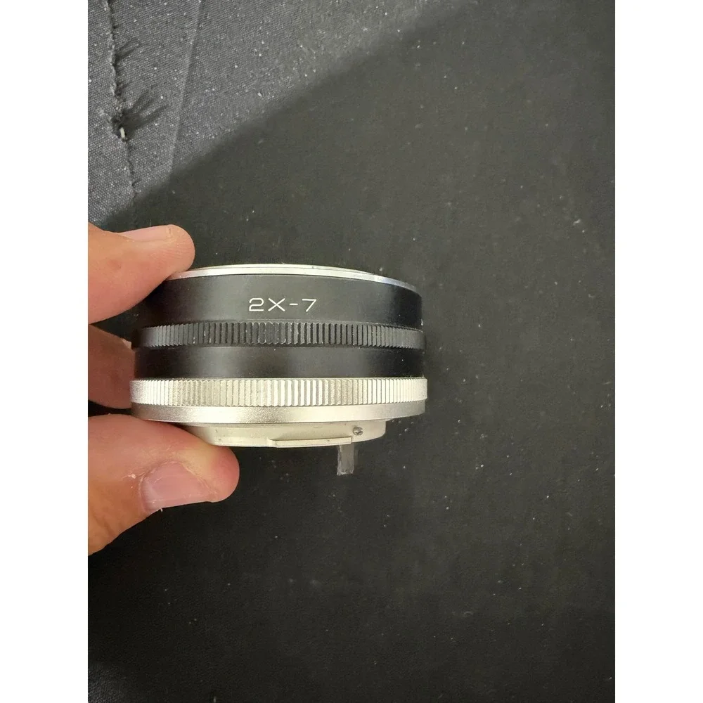Vivitar Automatic Tele Converter 2X-7 Konica AR Mount Black Silver Good
